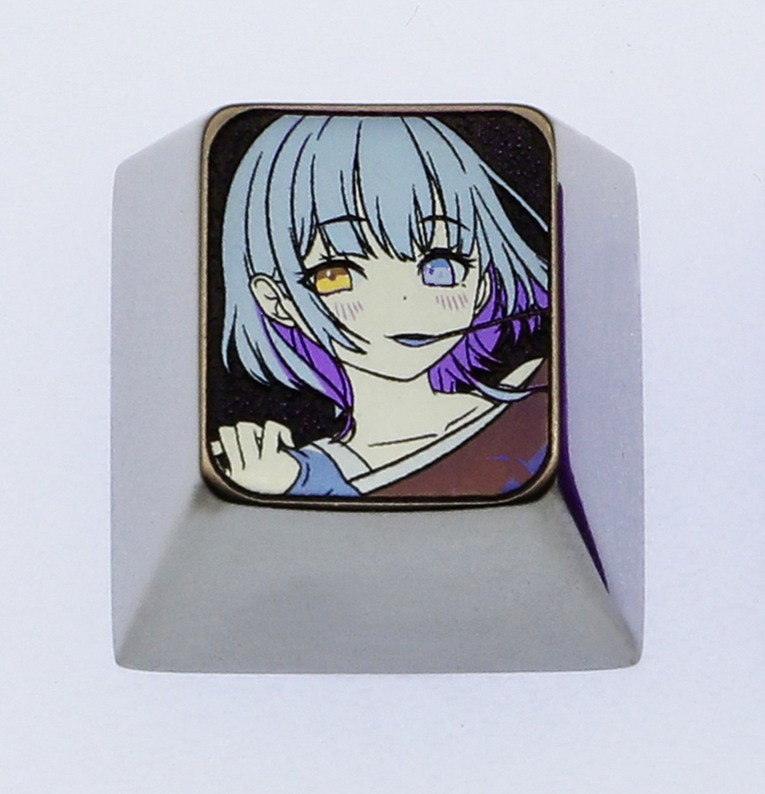 BanG Dream!  R ā na Kaname titanium alloy 1U metal personalized keycap, decorative keycap