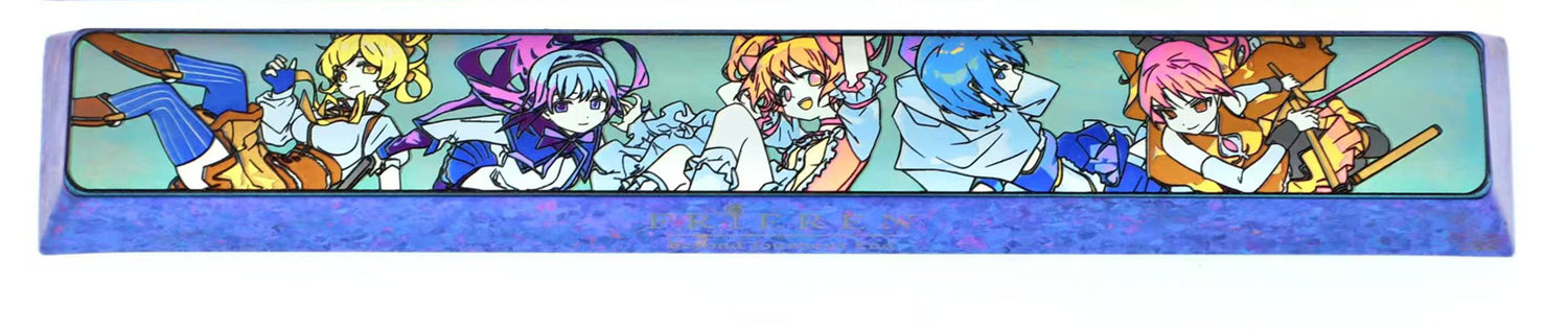 Puella Magi Madoka Magica，1U、1.25U、2.25U、6.25U、7U， Titanium alloy personalized keycaps