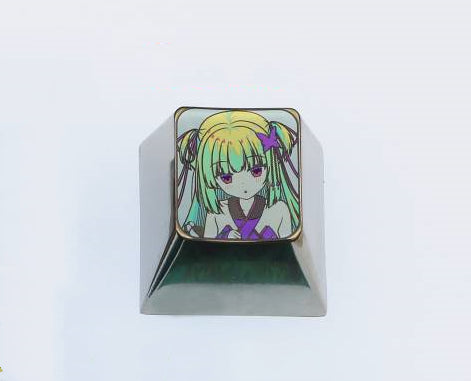 Senren * Banka. 1U titanium alloy personalized keycaps, metal personalized keycaps, keyboard decorative keycaps