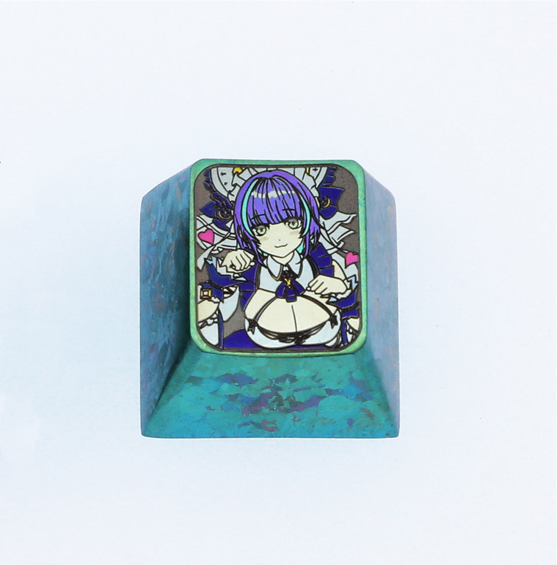 Azur Lane, Colored titanium alloy carved keycaps, mechanical keyboard decorative keycaps