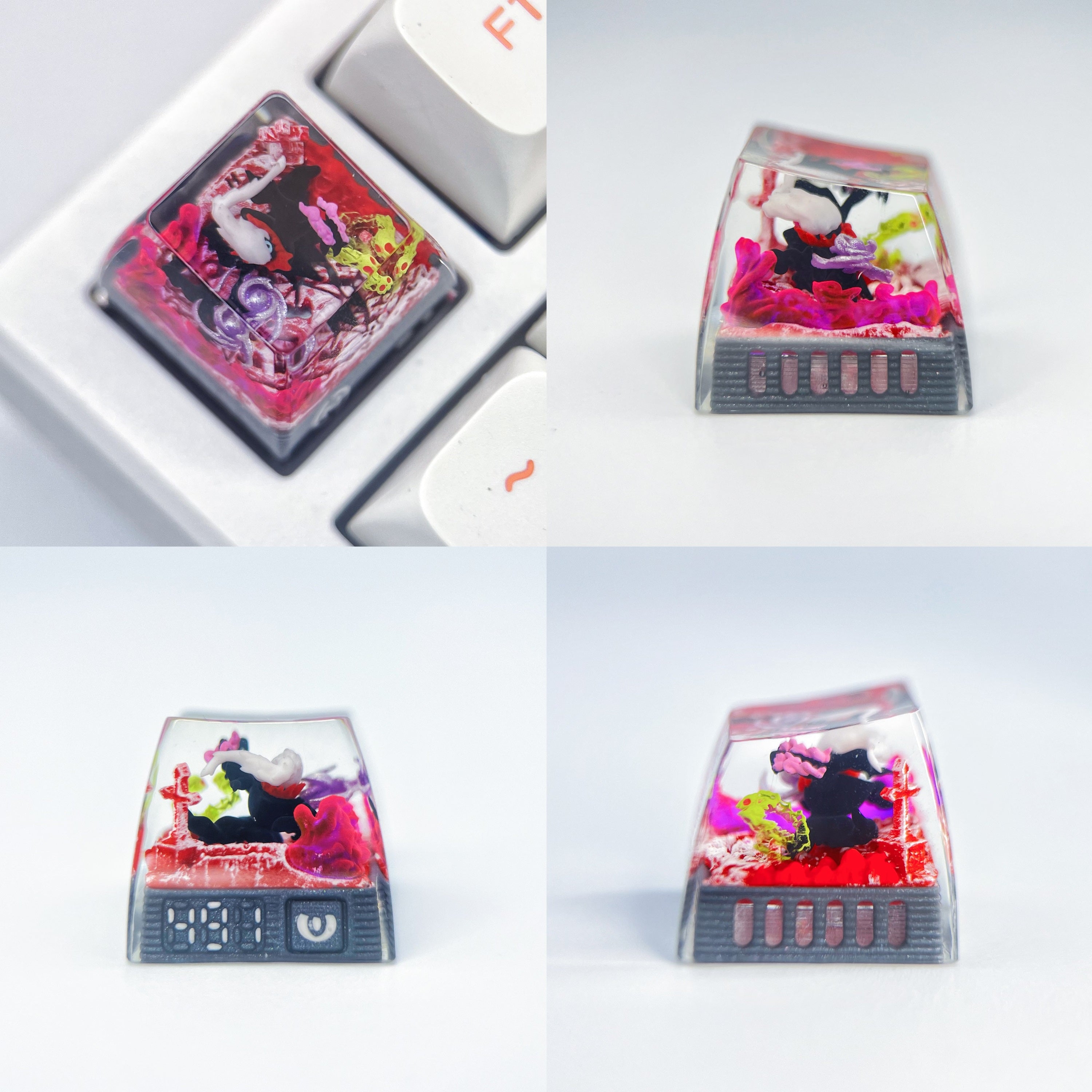 Pok é mon Mythical Beast Collection, Crystal Drops of Glue Material Artisankeycaps, Anime, Game, Culture, Creativity, Peripheral Decoration, Personalized Keycaps
