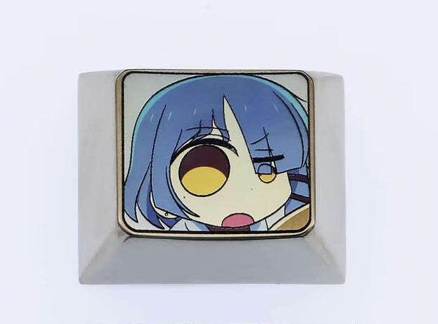 Bocchi The Rock!， 1.25U colored titanium alloy keycaps, personalized keycaps, decorative keycaps