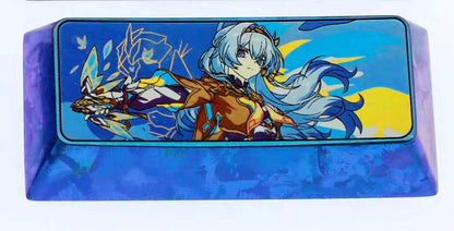 Firefly 1.75/2.25U Color Titanium Keycaps, Anime Game Personalized Keycaps Metal Carving Art Keycaps