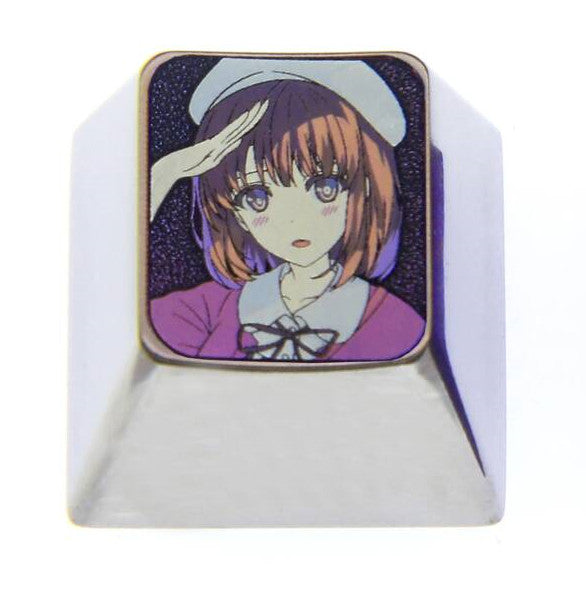 Megumi Kato, 1U titanium alloy personalized keycap, anime and game metal carving cultural creative keycap