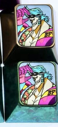 One Piece, protagonist team 1U titanium alloy personalized keycaps, metal decorative keycaps around anime and game characters