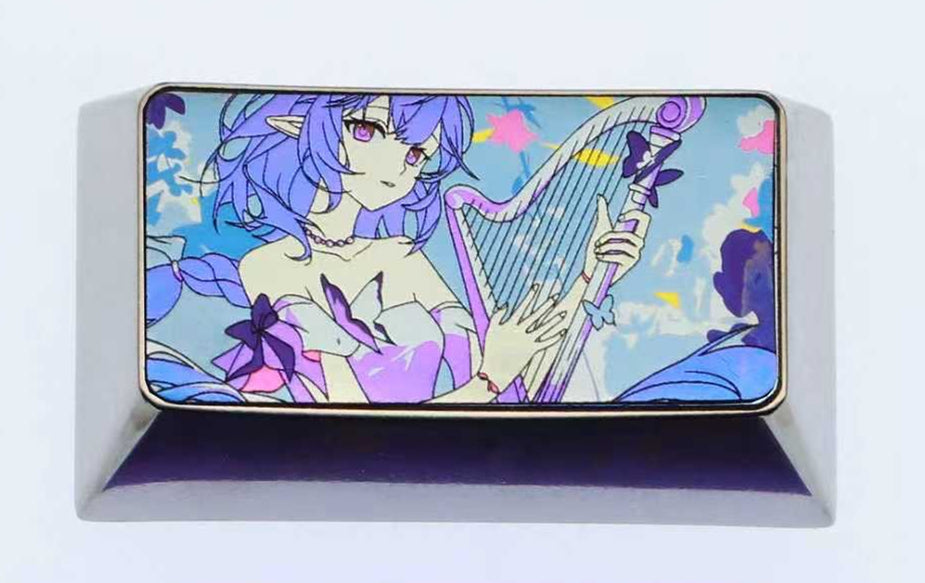 Honkai: Star Rail, 1.75U (TAB, Shift) Castor titanium alloy personalized keycaps, anime game decorative keycaps, metal carving art keycaps
