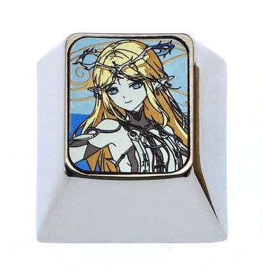 Wuthering Waves, 1U titanium alloy personalized keycaps, metal carved keycaps around anime and game characters