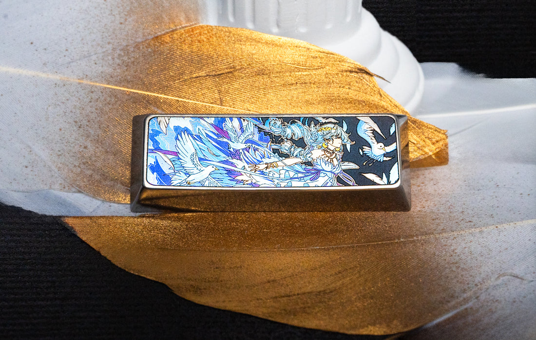 Honkai Impact 3，Kiana Kaslana，2.75U（shift) Titanium alloy personalized keycaps, anime and game character creative peripheral products, mechanical keyboard decorative keycaps