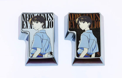 EVA， Ikari Shinj, Titanium Alloy ISO Enter, Anime Personalized Decorative Keycaps