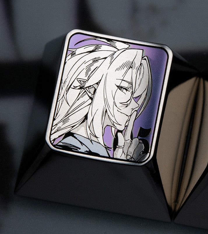 Zenless Zone Zero, 1U titanium alloy personalized keycap, May June special, anime and game character creation metal keycap