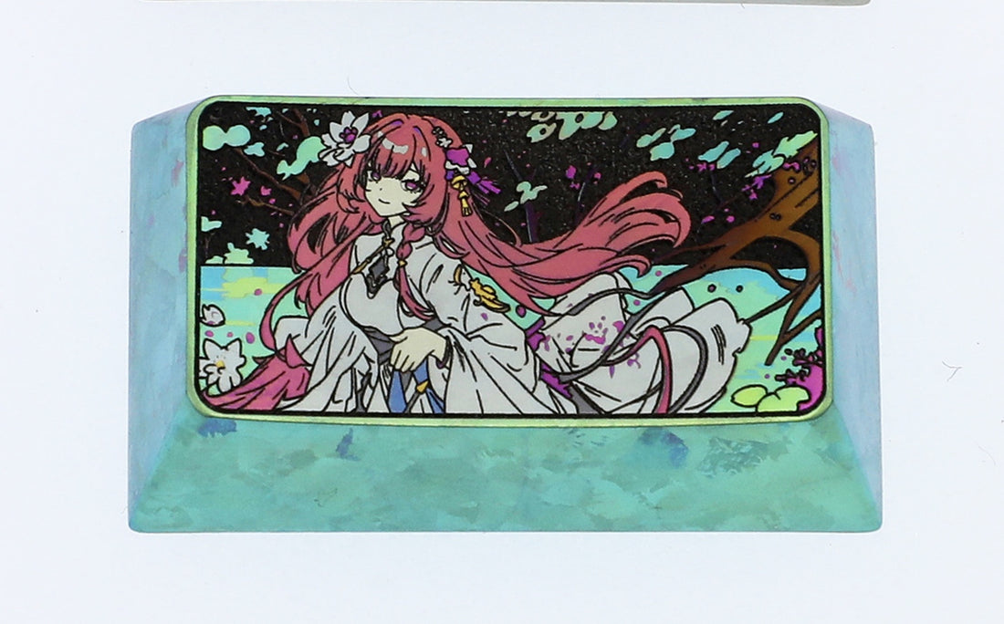 Honkai Impact 3, Elysia, 1.75U titanium alloy personalized keycaps, gaming keycaps