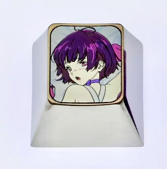 KABANERI OF THE IRON FORTRESS, 1U titanium alloy personalized keycaps, metal carved keycaps around anime and game characters