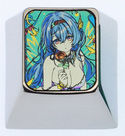 Honkai: Star Rail, Firefly, 1U Titanium Alloy Personalized Keycaps, Anime Game Culture Creative Metal Carving Decorative Keycaps