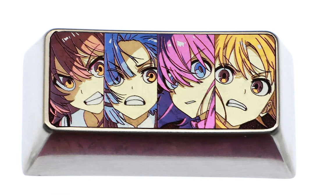 BOCCHI THE ROCK! Character collection, 2U titanium alloy personalized decorative keycaps, metal keycaps carved around anime and game characters