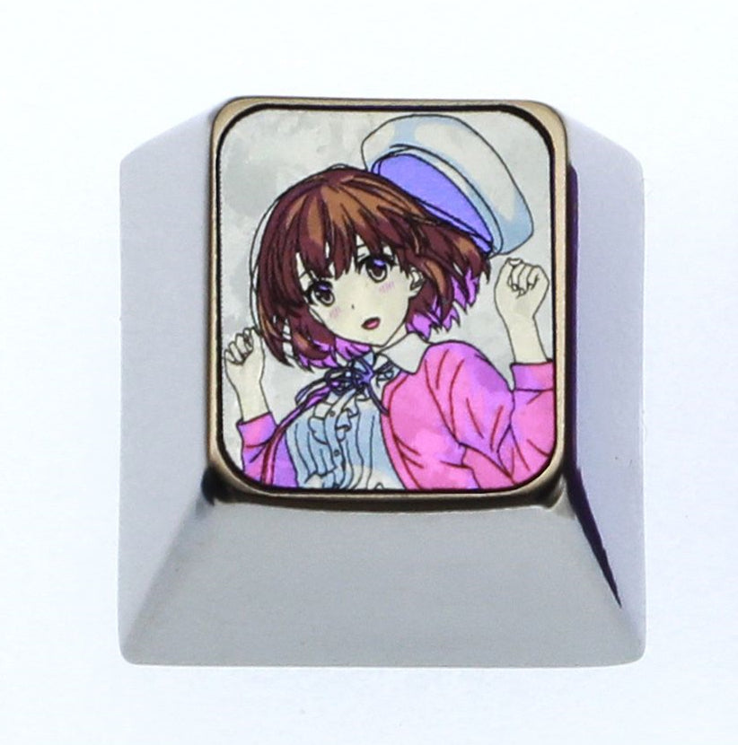 Saenai Heroine No Sodatekata, Megumi Kato, 1U titanium alloy personalized keycaps, anime and game creative decorative keycaps