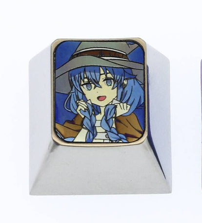 Mushoku Tensei, Quest of Memories, 1U titanium alloy personalized keycaps, anime and game character decoration keycaps