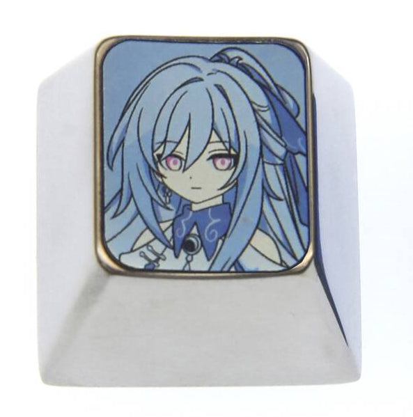 Princess Connect! Re, Shizuru, 1U titanium alloy personalized keycaps, metal keycaps for anime and game peripheral characters