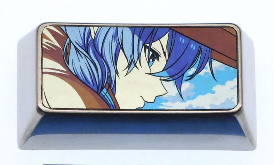 Mushoku Tensei, Roxy2U Backspace Key Titanium Alloy Personalized Keycap, Anime Game Novel Cultural Creative Metal Carving Decorative Keycap.