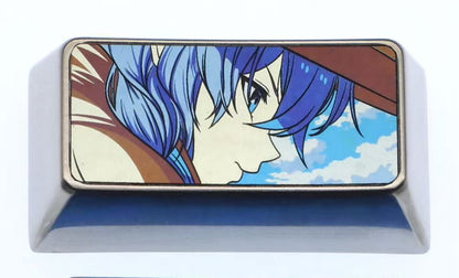 Mushoku Tensei, Roxy2U Backspace Key Titanium Alloy Personalized Keycap, Anime Game Novel Cultural Creative Metal Carving Decorative Keycap.