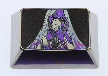 Akemi Homura, 1.5U titanium alloy personalized keycaps, metal decorative keycaps around anime and game characters.