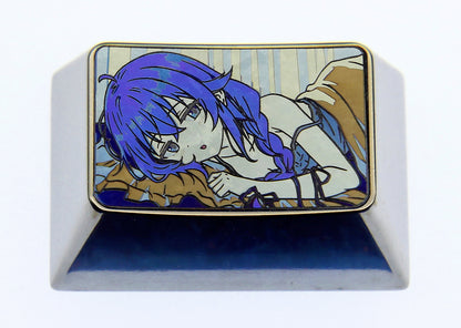Mushoku Tensei, Roxy, 1.5U titanium alloy personalized keycaps, anime and game character keycaps