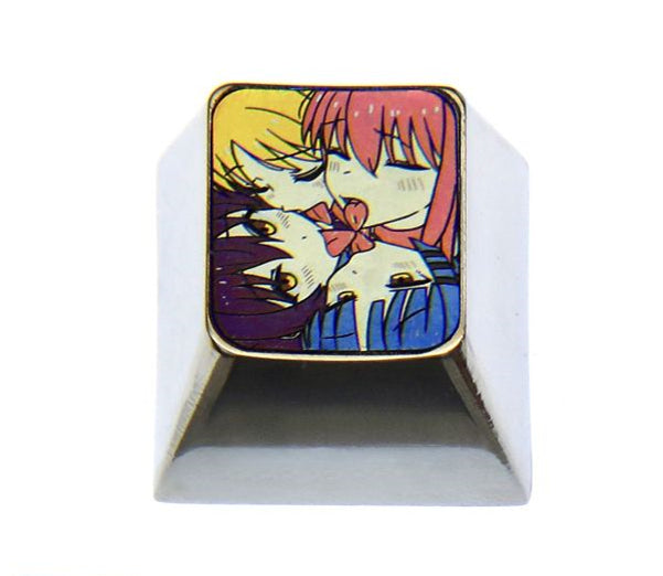 BOCCHI THE ROCK! , Member Collection 4U, 1U Titanium Alloy Personalized Keycaps, Anime Game Character Metal Carving Art Keycaps
