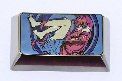 Bocchi The Rock! , Gotoh Hitori, 1.75u titanium alloy personalized keycaps, metal keycaps for anime, game, music, and character peripherals