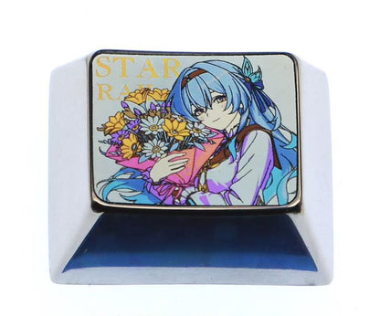 Honkai: Star Rail, Firefly, 1.25U titanium alloy metal personalized keycaps, anime and game character peripheral products, decorative keycaps.