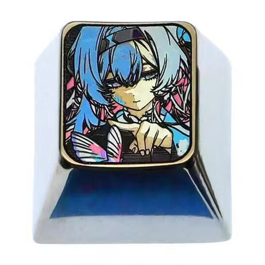 Honkai: Star Rail, Firefly, 1U titanium alloy personalized keycaps, metal decorative keycaps, game customization cultural peripheral keycaps