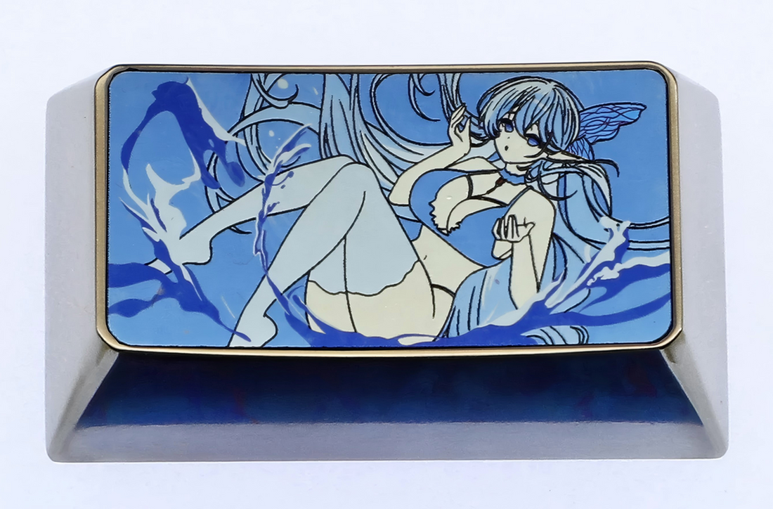 Azur Lane, Albion, 1.75U titanium alloy personalized keycaps, creative keycaps for anime and gaming peripherals