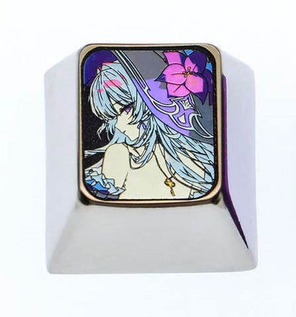 Honkai: Star Rail, Herta, 1U titanium alloy personalized keycaps, metal decorative art keycaps, gaming keycaps
