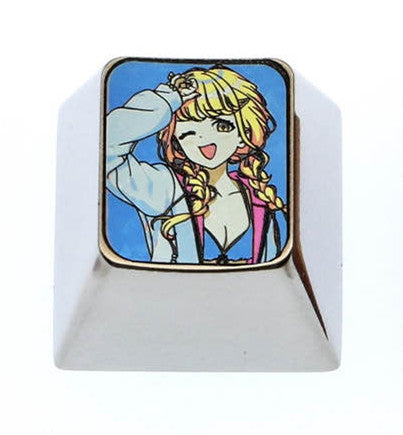 Kotone Fujita, 1U titanium alloy personalized keycaps, cute and creative metal keycaps for anime and game characters