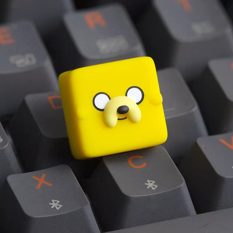 Adventure Time, multi-color resin personalized keycaps, anime and game co branded cultural and creative keycaps