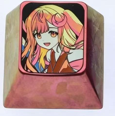 Cosmic Princess Kaguya! Theme, 1U titanium alloy personalized keycap, anime and game culture creative mechanical keyboard decoration keycap