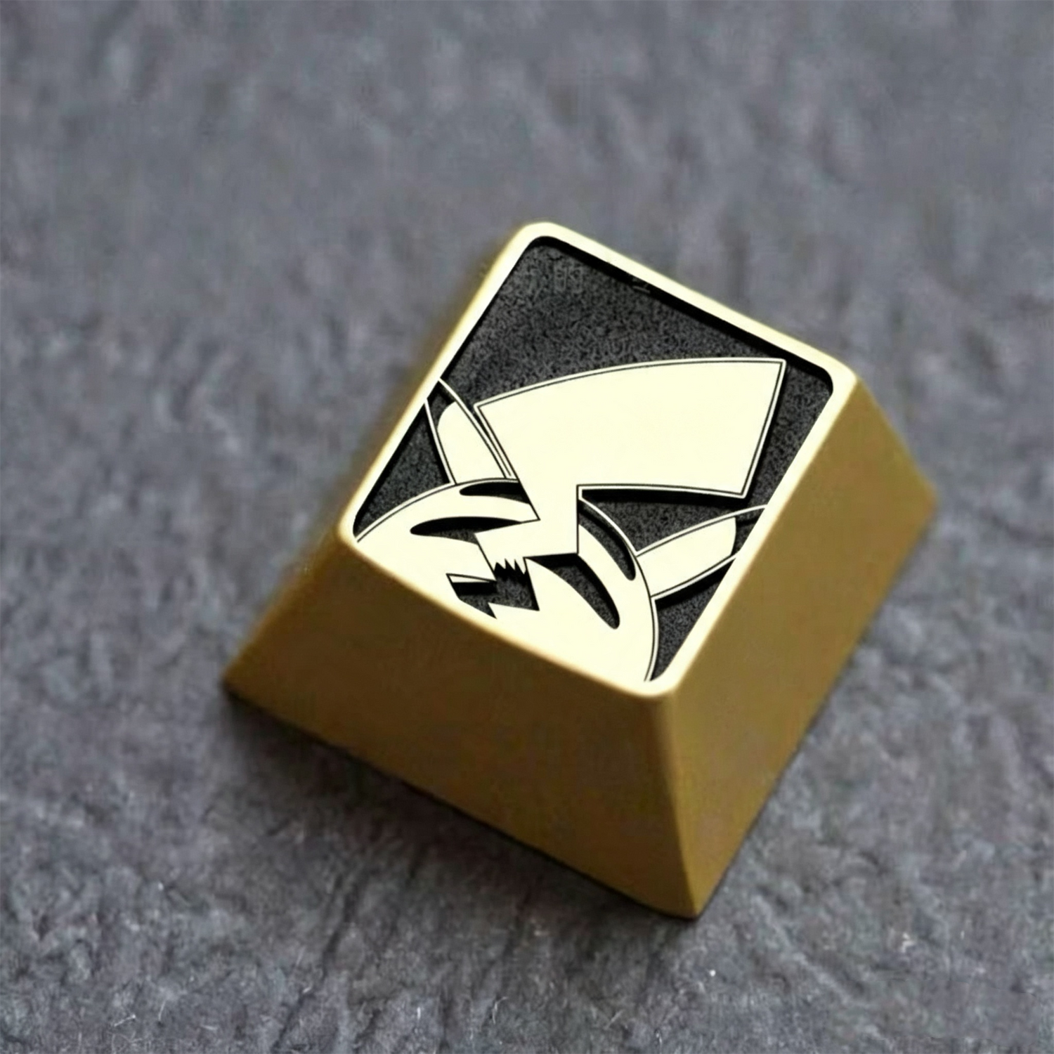 Pikachu Theme Design Metal 1 U, personalized keycaps,  cultural and creative keycaps, mechanical keyboard decorative keycaps