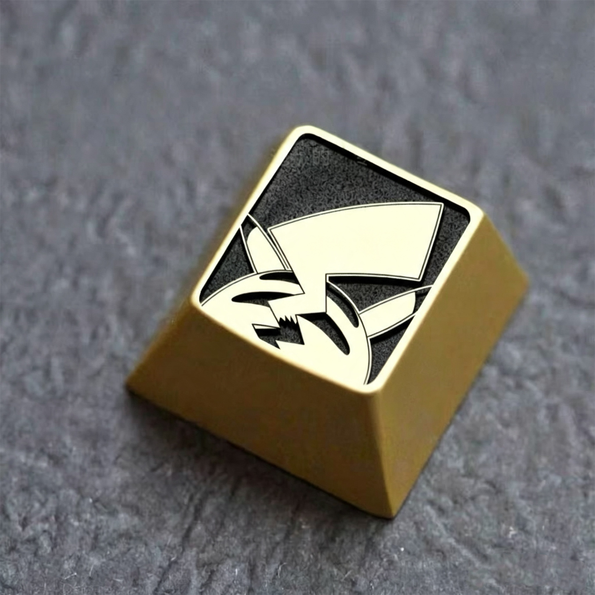 Pikachu Theme Design Metal 1 U, personalized keycaps,  cultural and creative keycaps, mechanical keyboard decorative keycaps
