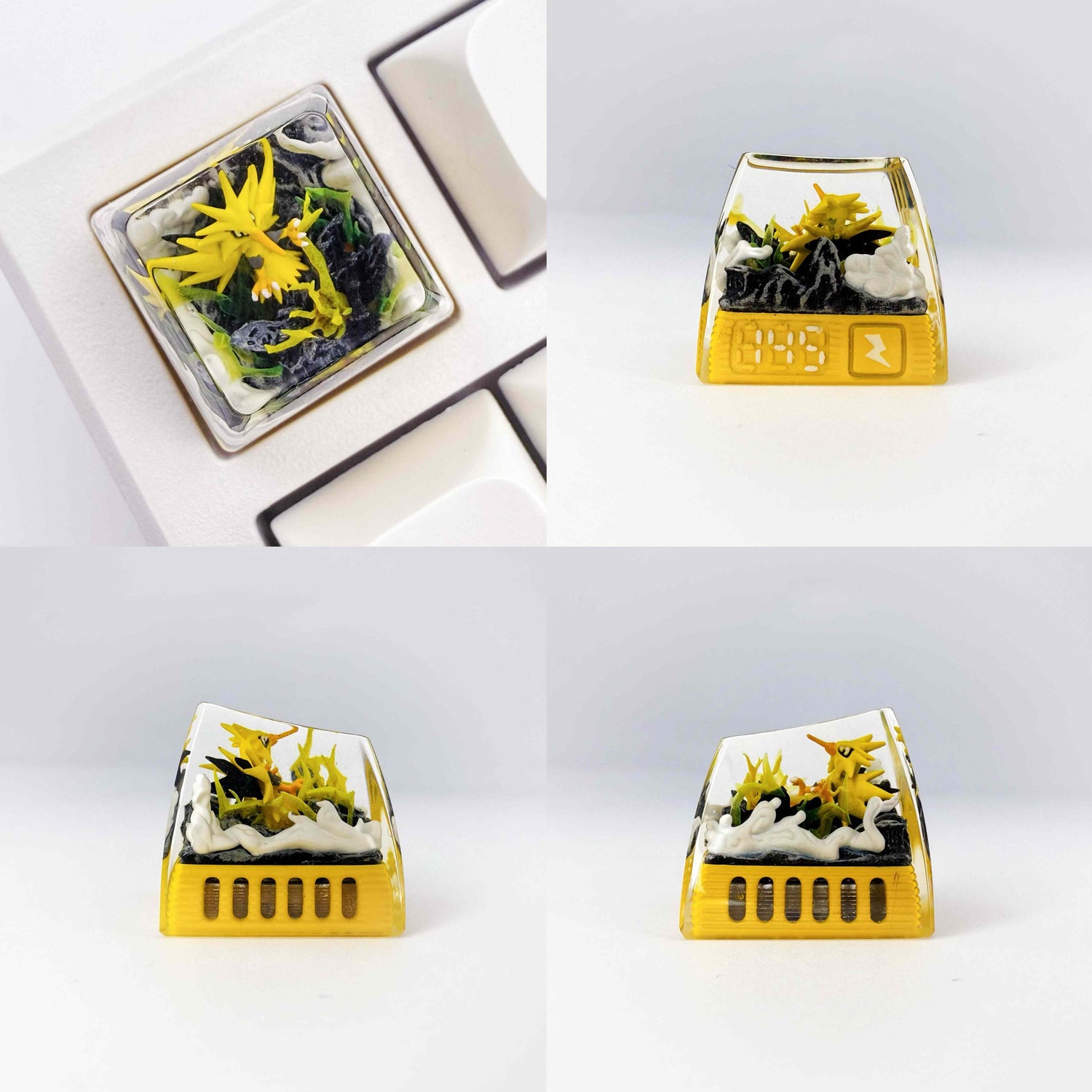Pok é mon Mythical Beast Collection, Crystal Drops of Glue Material Artisankeycaps, Anime, Game, Culture, Creativity, Peripheral Decoration, Personalized Keycaps