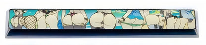 Space bar collection of beautiful girl buttocks keycaps, 6.25U/7U titanium alloy personalized keycaps, anime and game beautiful girl cultural and creative peripheral decorative keycaps.