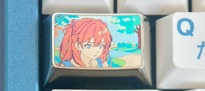 Asuka has a set of left large key positions, titanium alloy carved personalized keycaps, and decorative keycaps.