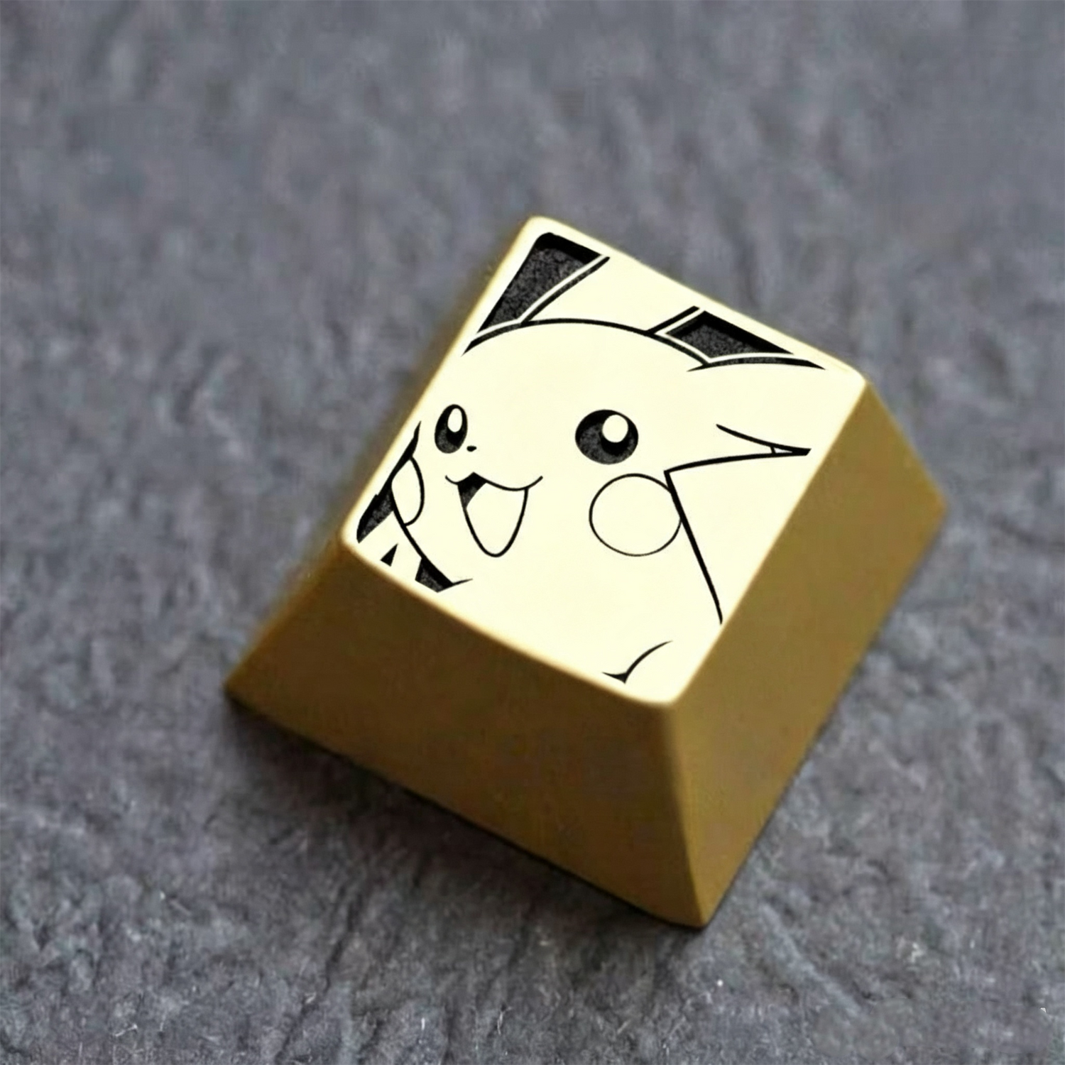 Pikachu Theme Design Metal 1 U, personalized keycaps,  cultural and creative keycaps, mechanical keyboard decorative keycaps