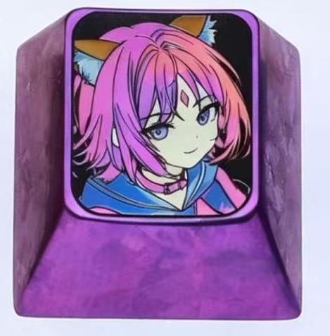 Cosmic Princess Kaguya! Theme, 1U titanium alloy personalized keycap, anime and game culture creative mechanical keyboard decoration keycap