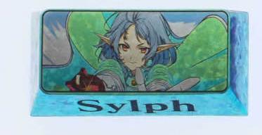 Mushoku Tensei: Jobless Reincarnation Theme, Titanium Alloy Personalized Keycaps, 1U/2U/2.25U, Anime Culture Innovation Metal Carving Decorative Keycaps