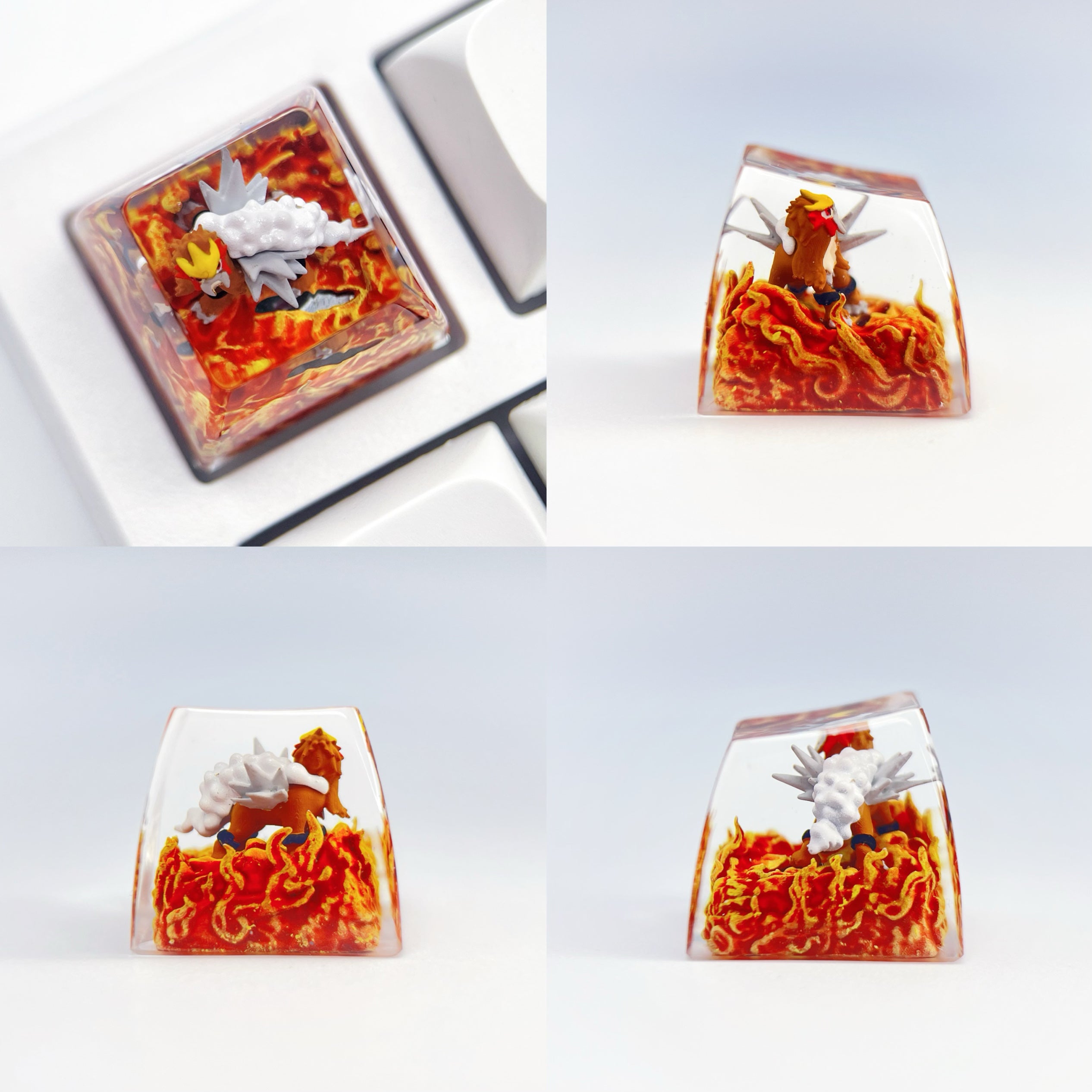 Pok é mon Mythical Beast Collection, Crystal Drops of Glue Material Artisankeycaps, Anime, Game, Culture, Creativity, Peripheral Decoration, Personalized Keycaps