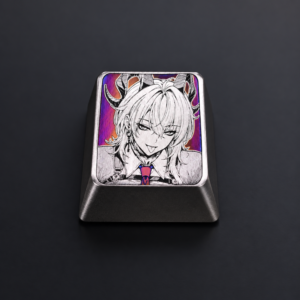 Wuthering Waves，Zani 1 U titanium alloy personalized keycaps, anime and game cultural creative keycaps, mechanical keyboard decorative keycaps