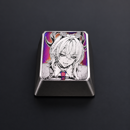 Wuthering Waves，Zani 1 U titanium alloy personalized keycaps, anime and game cultural creative keycaps, mechanical keyboard decorative keycaps