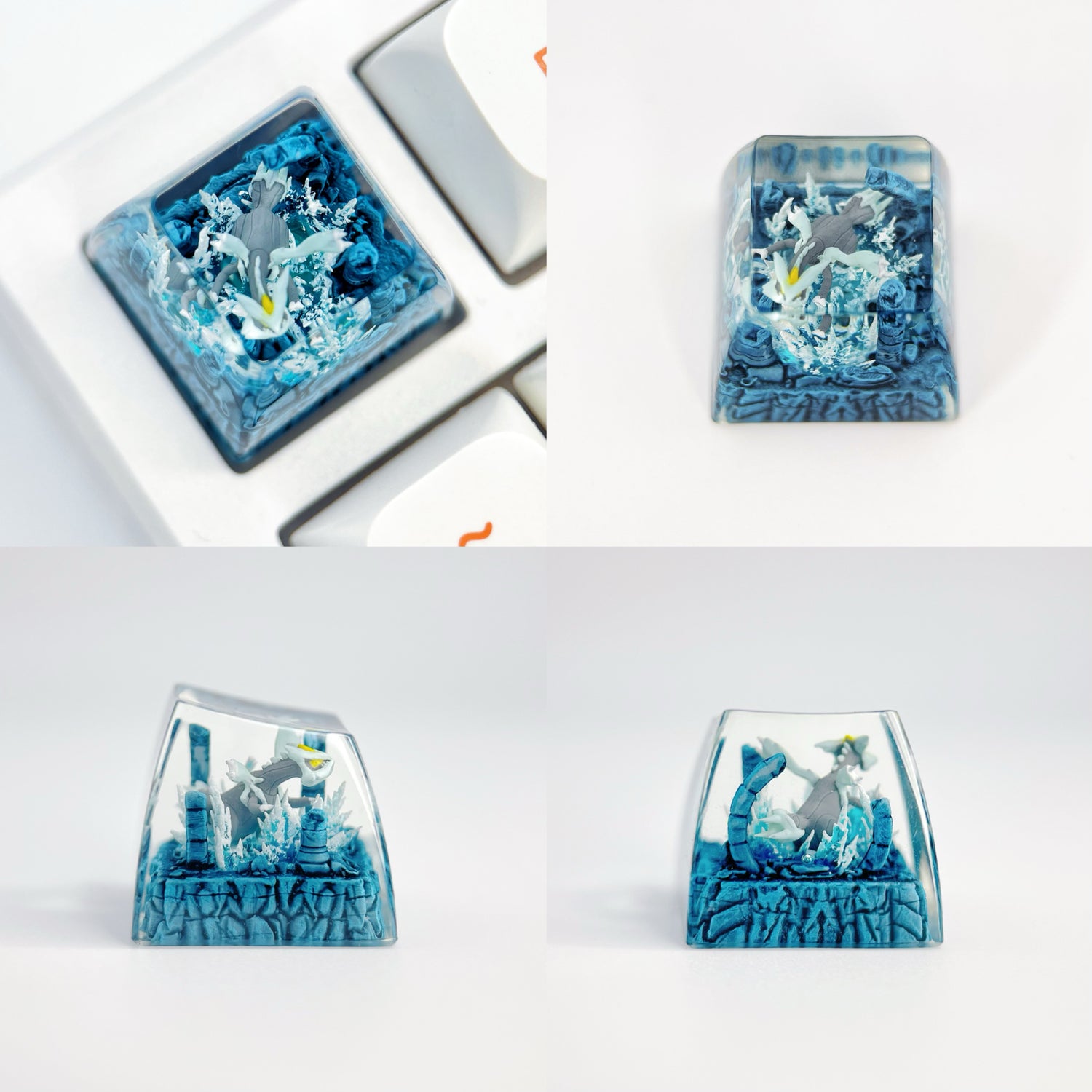 Pok é mon Mythical Beast Collection, Crystal Drops of Glue Material Artisankeycaps, Anime, Game, Culture, Creativity, Peripheral Decoration, Personalized Keycaps