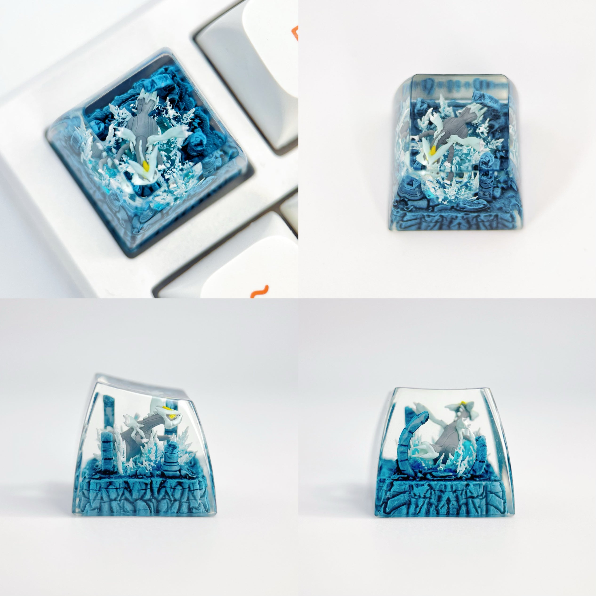 Pok é mon Mythical Beast Collection, Crystal Drops of Glue Material Artisankeycaps, Anime, Game, Culture, Creativity, Peripheral Decoration, Personalized Keycaps