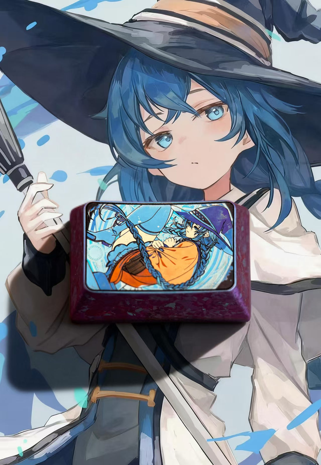 Mushoku Tensei: Jobless Reincarnation, Roxy, 1.5U titanium alloy personalized keycaps, metal carved decorative keycaps for anime and games