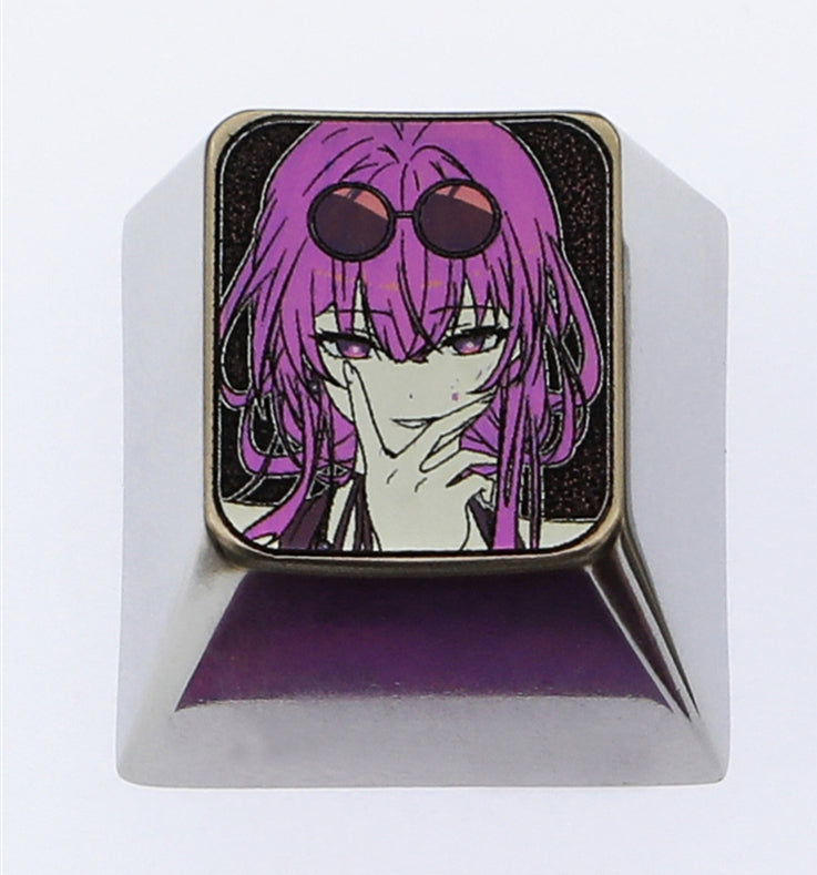 Honkai: Star Rail，Kafka, Colored titanium alloy carved keycaps. Decorative keycaps