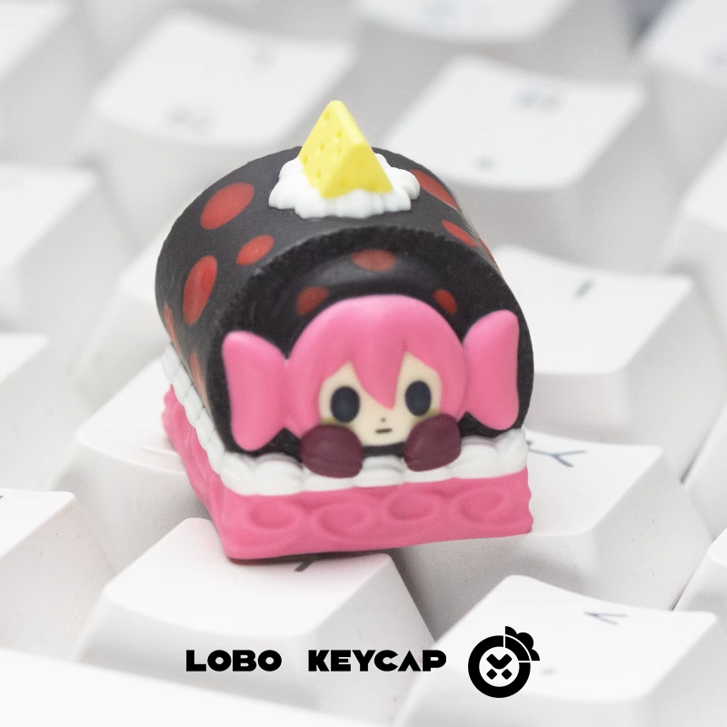 Puella Magi Madoka Magica, Cake Roll Theme Series, Personalized Resin Art Keycaps